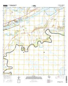 Palmito Hill Texas Current topographic map, 1:24000 scale, 7.5 X 7.5 Minute, Year 2016