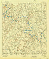 Palo Pinto Texas Historical topographic map, 1:125000 scale, 30 X 30 Minute, Year 1891