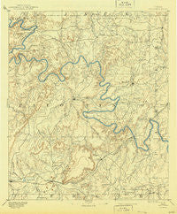 Palo Pinto Texas Historical topographic map, 1:125000 scale, 30 X 30 Minute, Year 1891