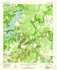 Palo Pinto Texas Historical topographic map, 1:62500 scale, 15 X 15 Minute, Year 1958