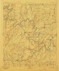 Palo Pinto Texas Historical topographic map, 1:125000 scale, 30 X 30 Minute, Year 1891