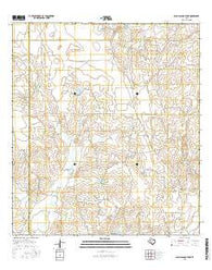 Palo Blanco Tank Texas Current topographic map, 1:24000 scale, 7.5 X 7.5 Minute, Year 2016