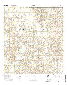 Palo Blanco Tank Texas Current topographic map, 1:24000 scale, 7.5 X 7.5 Minute, Year 2016