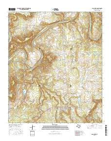 Palo Pinto Texas Current topographic map, 1:24000 scale, 7.5 X 7.5 Minute, Year 2016
