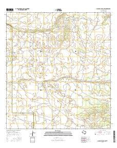 Palomas Ranch NW Texas Current topographic map, 1:24000 scale, 7.5 X 7.5 Minute, Year 2016