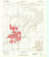 Pampa Texas Historical topographic map, 1:24000 scale, 7.5 X 7.5 Minute, Year 1963