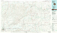 Pampa Texas Historical topographic map, 1:100000 scale, 30 X 60 Minute, Year 1982