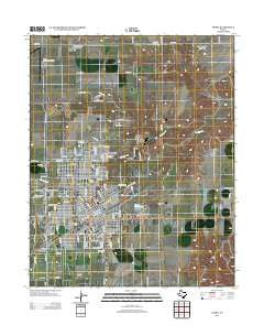 Pampa Texas Historical topographic map, 1:24000 scale, 7.5 X 7.5 Minute, Year 2012