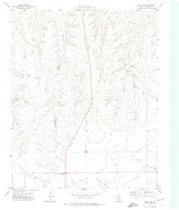 Pampa NW Texas Historical topographic map, 1:24000 scale, 7.5 X 7.5 Minute, Year 1971