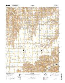Pampa NE Texas Current topographic map, 1:24000 scale, 7.5 X 7.5 Minute, Year 2016