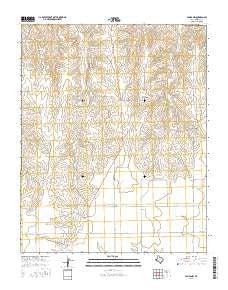Pampa NW Texas Current topographic map, 1:24000 scale, 7.5 X 7.5 Minute, Year 2016
