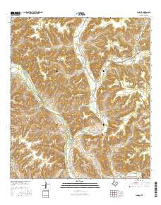 Pandale Texas Current topographic map, 1:24000 scale, 7.5 X 7.5 Minute, Year 2016