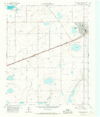 Panhandle West Texas Historical topographic map, 1:24000 scale, 7.5 X 7.5 Minute, Year 1966