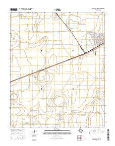 Panhandle West Texas Current topographic map, 1:24000 scale, 7.5 X 7.5 Minute, Year 2016