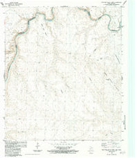 Panther Gulch East Texas Historical topographic map, 1:24000 scale, 7.5 X 7.5 Minute, Year 1983
