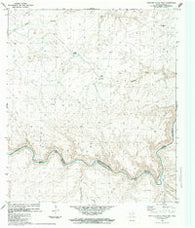 Panther Gulch West Texas Historical topographic map, 1:24000 scale, 7.5 X 7.5 Minute, Year 1983