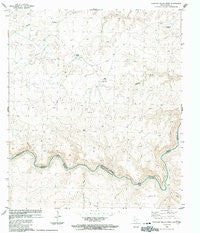 Panther Gulch West Texas Historical topographic map, 1:24000 scale, 7.5 X 7.5 Minute, Year 1983
