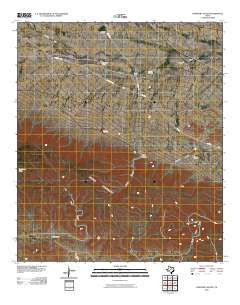 Panther Canyon Texas Historical topographic map, 1:24000 scale, 7.5 X 7.5 Minute, Year 2010