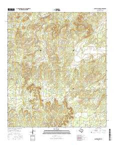 Panther Creek Texas Current topographic map, 1:24000 scale, 7.5 X 7.5 Minute, Year 2016