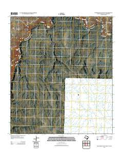Panther Gulch East Texas Historical topographic map, 1:24000 scale, 7.5 X 7.5 Minute, Year 2013