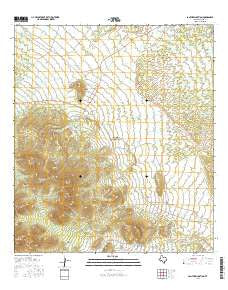 Panther Junction Texas Current topographic map, 1:24000 scale, 7.5 X 7.5 Minute, Year 2016