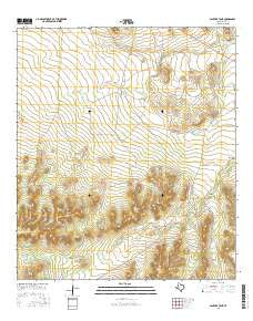 Panther Tank Texas Current topographic map, 1:24000 scale, 7.5 X 7.5 Minute, Year 2016