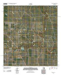 Papalote Texas Historical topographic map, 1:24000 scale, 7.5 X 7.5 Minute, Year 2010