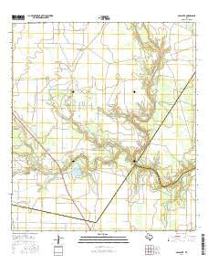 Papalote Texas Current topographic map, 1:24000 scale, 7.5 X 7.5 Minute, Year 2016