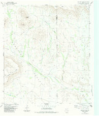 Paradise Draw Texas Historical topographic map, 1:24000 scale, 7.5 X 7.5 Minute, Year 1983