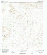 Paradise Draw Texas Historical topographic map, 1:24000 scale, 7.5 X 7.5 Minute, Year 1983