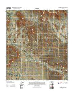 Paradise Draw Texas Historical topographic map, 1:24000 scale, 7.5 X 7.5 Minute, Year 2012
