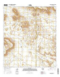 Paradise Draw Texas Current topographic map, 1:24000 scale, 7.5 X 7.5 Minute, Year 2016