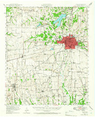 Paris Texas Historical topographic map, 1:62500 scale, 15 X 15 Minute, Year 1948
