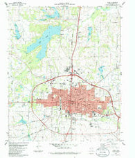 Paris Texas Historical topographic map, 1:24000 scale, 7.5 X 7.5 Minute, Year 1984