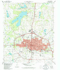 Paris Texas Historical topographic map, 1:24000 scale, 7.5 X 7.5 Minute, Year 1984