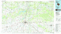 Paris Texas Historical topographic map, 1:100000 scale, 30 X 60 Minute, Year 1985