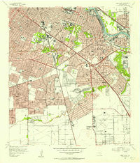 Park Place Texas Historical topographic map, 1:24000 scale, 7.5 X 7.5 Minute, Year 1955