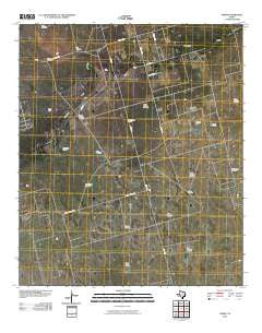 Parks Texas Historical topographic map, 1:24000 scale, 7.5 X 7.5 Minute, Year 2010