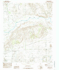 Parnell Texas Historical topographic map, 1:24000 scale, 7.5 X 7.5 Minute, Year 1985