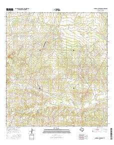 Parrilla Creek NW Texas Current topographic map, 1:24000 scale, 7.5 X 7.5 Minute, Year 2016