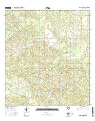 Parrilla Creek SE Texas Current topographic map, 1:24000 scale, 7.5 X 7.5 Minute, Year 2016