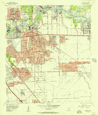 Pasadena Texas Historical topographic map, 1:24000 scale, 7.5 X 7.5 Minute, Year 1955