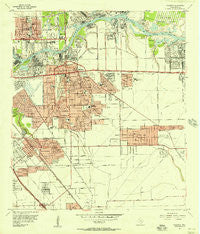 Pasadena Texas Historical topographic map, 1:24000 scale, 7.5 X 7.5 Minute, Year 1955