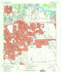 Pasadena Texas Historical topographic map, 1:24000 scale, 7.5 X 7.5 Minute, Year 1967