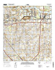 Pasadena Texas Current topographic map, 1:24000 scale, 7.5 X 7.5 Minute, Year 2016