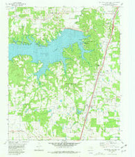 Pat Mayse Lake East Texas Historical topographic map, 1:24000 scale, 7.5 X 7.5 Minute, Year 1980