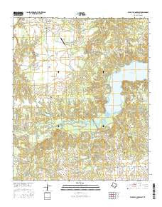 Pat Mayse Lake West Texas Current topographic map, 1:24000 scale, 7.5 X 7.5 Minute, Year 2016