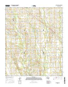 Pattonville Texas Current topographic map, 1:24000 scale, 7.5 X 7.5 Minute, Year 2016