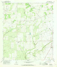 Pawnee Texas Historical topographic map, 1:24000 scale, 7.5 X 7.5 Minute, Year 1965