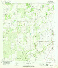 Pawnee Texas Historical topographic map, 1:24000 scale, 7.5 X 7.5 Minute, Year 1965